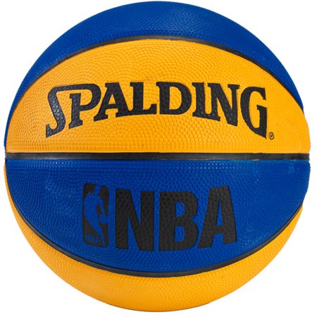 Spalding 7" NBA Mini Basketball, Blue/Orange
