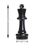 MegaChess Outdoor Chess Set Giant with 25 King Bundle, Mat & Checkers set