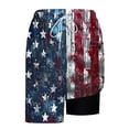 thumbnail image 4 of PNTUTB Summer Men's Fashion Printed Casual Loose Comfortable Elastic Drawstring Lined Beach Shorts with Pockets, 4 of 6