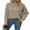 Smoke Gray, variant on Sweaters For Women Fall Casual Crewneck Long Sleeve Crochet Pullover Tops Sweater S-2XL