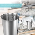 thumbnail image 5 of Professional Design Measuring Cup, Solid Handle for Secure Pouring, Heavy Duty Stainless Steel, Modern Look for Stylish Kitchens, Unbreakable 1000ML Capacity, Easy to Clean,, 5 of 5