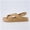 Tan, variant on Eden Footbed Sandals for Women, Comfortable Arch Support Womens Sandals with Platform, Slingback Strap and Memory Foam
