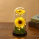 thumbnail image 1 of Regalo creativo, girasol, flor eterna, cubierta de vidrio, luz de noche de girasol, pantalla de lámpara acrílica, decoración, 1 of 5