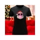 thumbnail image 1 of Playera Blusa Con Estampado De Santa Fashion Con Lentes Y Chicle Ropa De Mujer Color Negro Talla Chica Marca Emil SaEs, 1 of 4