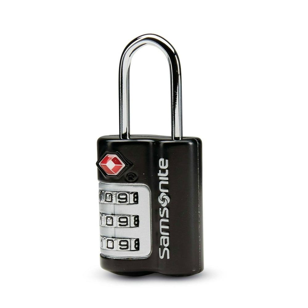 Samsonite 3 Dial Travel Sentry Combination Lock Black
