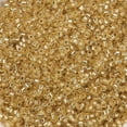 thumbnail image 4 of 1bag Cylinder Seed Beads Silver Lined Round Hole Uniform Size Goldenrod 2x1.5mm Hole: 0.8mm about 40000pcs/bag about 450g/bag Gold, 4 of 4