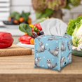 thumbnail image 5 of FUIALDOLG Decorative Tissue Box Cover Square - Waterproof PU Leather Tissues Cube Boxes Holder Aesthetic Desk Decor for Room, Home & Office - Cute Seals, 5 of 7