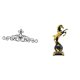 thumbnail image 1 of Escultura De Caballo De Metal Para Pared, Colección De Estatuas De Animales Modernas Para Sala De Estar, Dormitorio, Chimenea, Decoración De Pared, Placa Para Patio Interior Y Exterior., 1 of 8