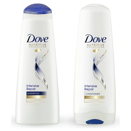 Dove Nutritive Solutions Intensive Repair Shampoo & Conditioner, 12 oz, 2 (Best 2in1 Shampoo Conditioner)