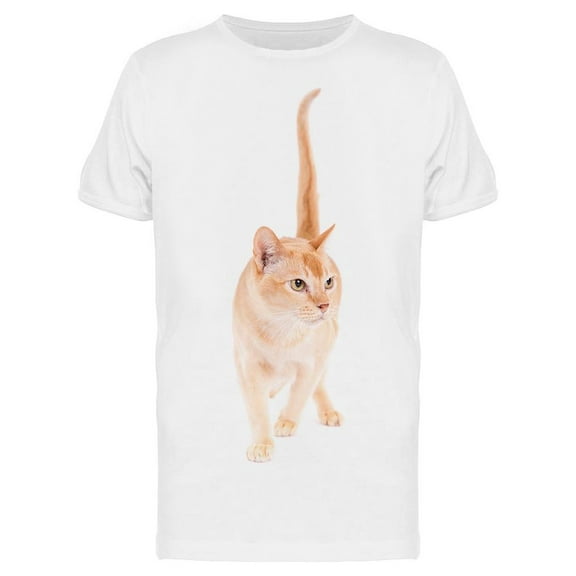 Burmese Cat W/Lifting Tail T-Shirt Men -Image by Shutterstock Men T-Shirt, Male XX-Large