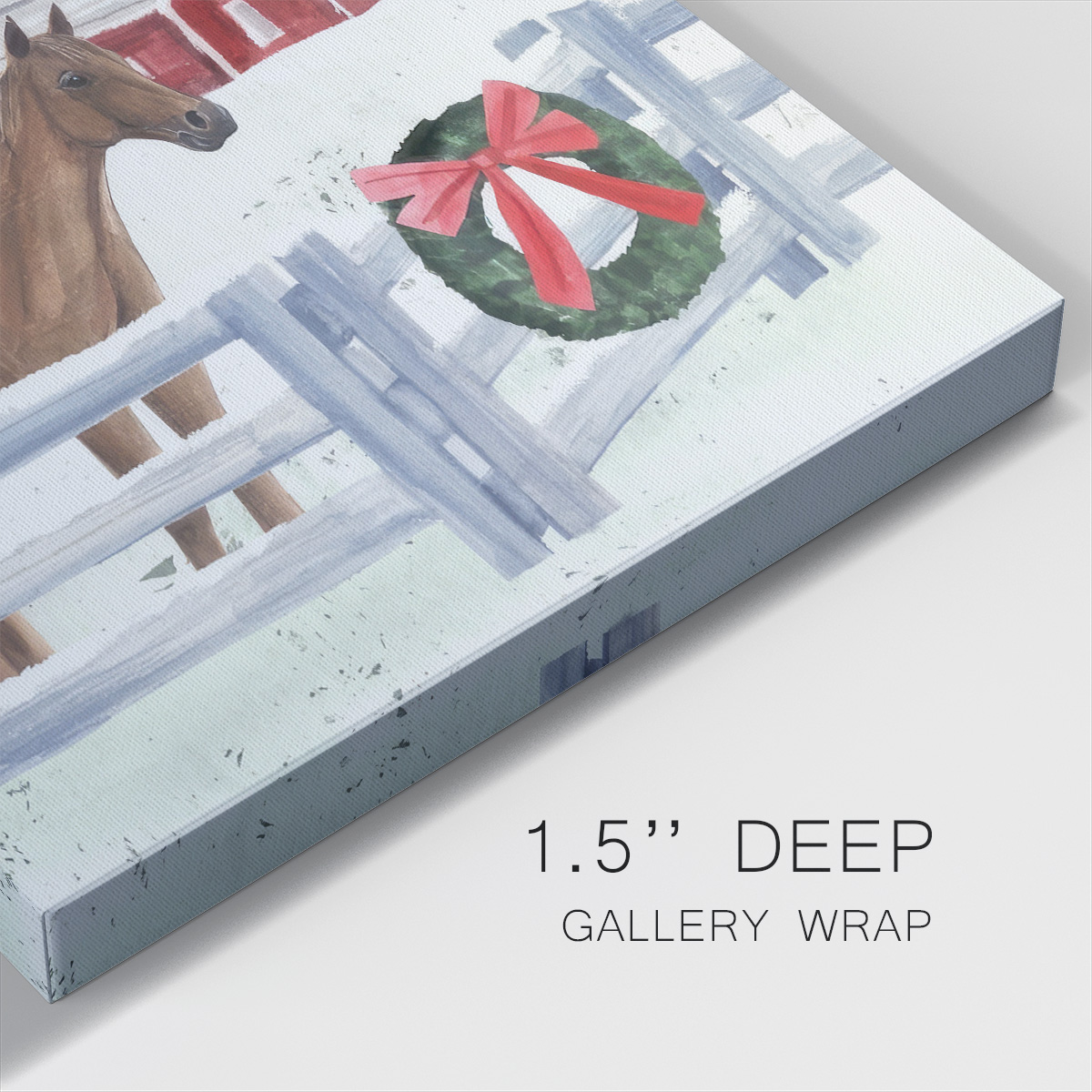 Christmas Farm I- Gallery Wrapped Canvas