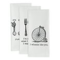 thumbnail image 3 of DII Modern Cotton Assorted Vintage Print Dishtowels in White (Set of 3), 3 of 3