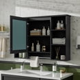 thumbnail image 2 of Euroco 3-in-1 Bathroom Mirror Cabinet, 42 inch Wall Mounted Medicine Cabinet with Adjustable Shelf & Soft Close Door, High-Define Mirror with Storage for Bathroom Vanity, 2 of 23