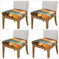 thumbnail image 2 of Logiee Beach Umbrella Sunset Print Square Chair Seat Covers, Stretch Chair Seat Covers,Seat Chair Slipcover, Non-Slip Chair Slipcover,Furniture Protector for Indoor and Outdoor-Four Pieces, 2 of 7