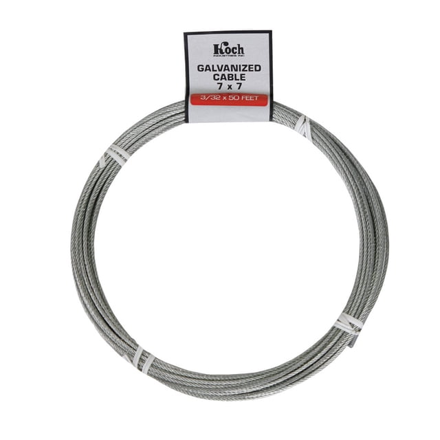 Cable galvanizado Wire Koch Industries A40074 de 2,4 mm x 15 m