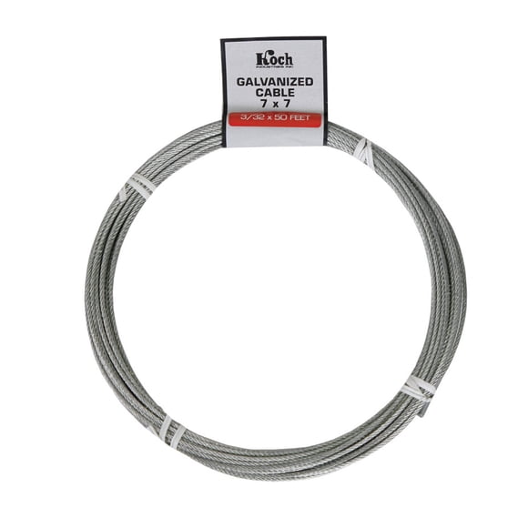 Cable galvanizado Wire Koch Industries A40074 de 2,4 mm x 15 m