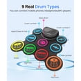 thumbnail image 2 of Batería electrónica Sboet 9 Drum Practice Pad con conector para auriculares, 2 of 7