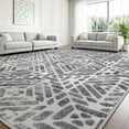 thumbnail image 2 of Area Rugs for Living Room, 8'x10' Washable Moroccan Neutral Geometric Low Pile Non-Slip Rug for Bedroom Kitchen Dining Room Entryway, 2 of 9