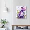 thumbnail image 3 of Nawypu Dinosaur Wall Art for Kids Room, Motivational Canvas Wall Decor for Bedroom, Funny Animal Watercolor Picture Print Painting for Boys Room Nursery Playroom 16x20in, 3 of 4