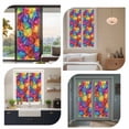thumbnail image 7 of Colorful Geometric Window Privacy Film, Modern Rainbow Ombre Abstract Art Static Cling UV Sun Blocking Tint Film Heat Control Windows Films for Bedroom Bathroom, Window Stickers 35.4"x78.7", 7 of 7