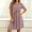 Wine1, variant on Kojanyu Women's Casual Striped A-Line Flowy Midi Dresses with Back Zipper 2026 Short Sleeve V-Neck Summer Beach Sundress