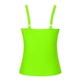 thumbnail image 6 of Womens Tankini Tops V Neck Triangle Swim Bathing Suit Athletic Swimwear Swim Top Only, 6 of 7