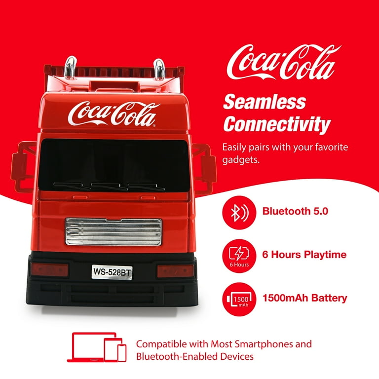 Coca-Cola Truck Shaped Bluetooth Speaker with FM Radio and LED