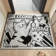 thumbnail image 4 of Floor Mat Entry Gate Mats Cute Cat Non-slip Funny Home коврик Rugs PVC Carpet for Entrance Door 발매트 Kitchen Corridor Outdoor Rug, 4 of 7