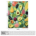 thumbnail image 4 of BCIIG for Avocado Throw Blanket Avocado Super Soft Fleece Blanket Holiday Theme Home Decor Fuzzy Warm and Cozy Throws for Bedding, Couch and Gift 60x80in, 4 of 6