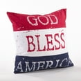 thumbnail image 2 of Saro Lifestyle American Flag Throw Pillow, 2 of 4