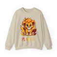 thumbnail image 2 of Playful Lion Cub Fall (Unisex) Heavy Blend™ Crewneck Sweatshirt, 2 of 5