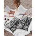 thumbnail image 5 of Waterproof Outdoor Throw Pillows with Inserts 12"x20" Set of 2, Retro Compass Coastal Soft Decorative Pillowcases for Couch Bedroom, Nautical Summer Beach Ocean Pillow Covers for Sofa Living Room, 5 of 8