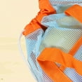 thumbnail image 6 of Large Capacity Sand Toy Bag Mesh Beach Bag Kid Seashells Storage Bag Beach Handbag Child Beach Bucket Bag for Holiday, 6 of 8