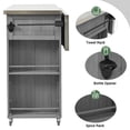 thumbnail image 4 of Holaki Versatile Outdoor Cabinet with Folding & Expandable Work Surfaces,Ample Storage Space, and Lockable Wheels, 4 of 27
