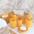 thumbnail image 5 of Evideco Yellow Padang Bathroom Accessory Set 7-Pieces Bamboo Lotion Soap Dispenser Only, 5 of 6