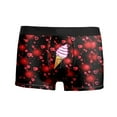 thumbnail image 5 of SJLDQY Valentines Men's Underwear Boxer Briefs Valentine's Day Love Heart Graphic Boxer Briefs for Men Soft Breathable Boxer Shorts for Men, 5 of 5