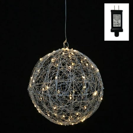 6 warm white led lighted hanging silver wire ball christmas ornament decoration - Lighted Wire Christmas Decorations 6 warm white led lighted hanging silver wire ball christmas ornament decoration - Lighted Wire Christmas Decorations