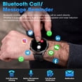 thumbnail image 4 of 3CLOUDGE Militay Smart Watch, 1.46" HD Smart Watch for Men Zinc Alloy Case, with IP68 Waterproof/100 Sports Modes/Bluetooth Calls, Fitness Tracker for fits for Android iPhone Devices (Black), 4 of 6
