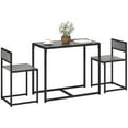 thumbnail image 1 of HOMCOM Ensemble de Salle à Manger Industriel pour 2, Petite Table et Chaises de Cuisine, 1 of 10