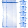 thumbnail image 1 of FOMIYES 20Ud Estuches Para Vino En Organza Azul Con Delicado Y Sofisticado, 1 of 6