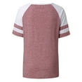 thumbnail image 4 of Fridja Blouse Décontractée à Rayures Col Rond Manches Courtes pour Femmes, 4 of 7
