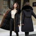 thumbnail image 5 of GEWSEY Women's Winter Thicken Puffer Coat Warm Jacket with Faux Fur Removable Hood (Black, M), 5 of 5