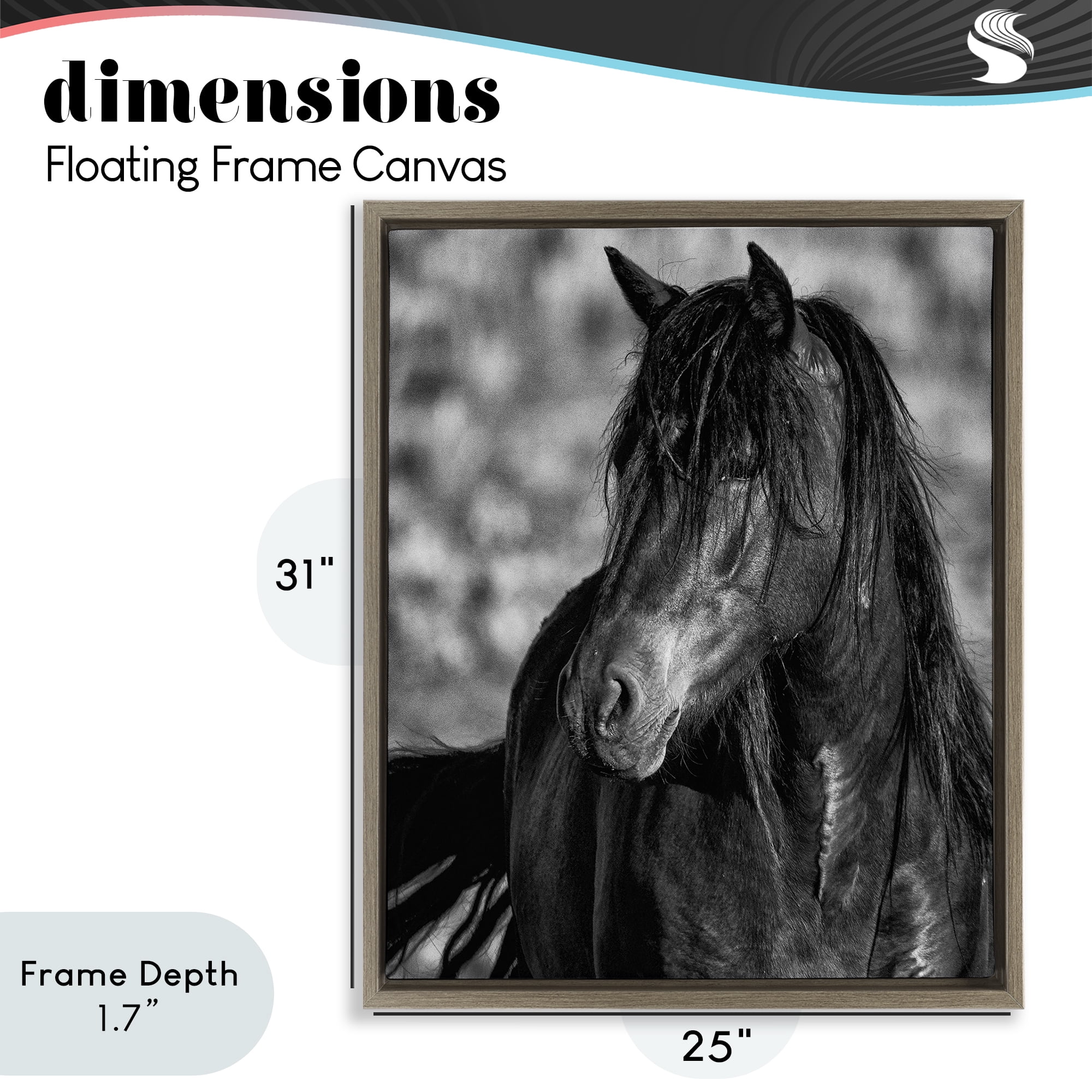 Stupell Industries Beauty In Black Brown Framed Floater Canvas Wall Art, design by Tim West