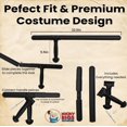 thumbnail image 3 of Deluxe Police Club Baton Realistic 22.5″ Hollow Plastic Billy Club Durable Costume Accessory for Police Officer British Bobby Costume Black, 3 of 6