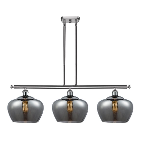 Innovations 3-LT Large Fenton 36" Island-LT - Brushed Satin Nickel - 516-3I-SN-G93L