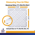 thumbnail image 2 of Filter King 17.25x19.25x1 Air Filter | 4-PACK | MERV 13 HVAC Pleated A/C Furnace Filters | MADE IN USA | Actual Size: 17.25 x 19.25 x .75", 2 of 5
