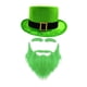 thumbnail image 1 of Sombrero del Día de San Patricio Sombrero de Copa Creativo Sombrero del Día de San Patricio con Barba para Fiesta Negro Verde, 1 of 9