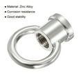 thumbnail image 4 of Uxcell 1.14"x1.38" 15kg Load M10 Thread Ring Shape Female Loop Eye Nut Zinc Alloy Silver Tone 2 pcs, 4 of 5