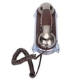 thumbnail image 1 of Retro Wall Phone, Wearable Metal Texture Wired Landline Bottom Light Retro  For Office For Home For Hotel Ancient Nickel Color,Purple Bronze, 1 of 8