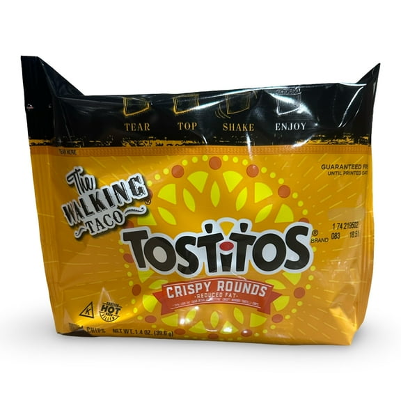 Tostitos Crispy Rounds Walking Taco Reduced Fat Tortilla Chips – 1.4 oz Bags, 22 Count